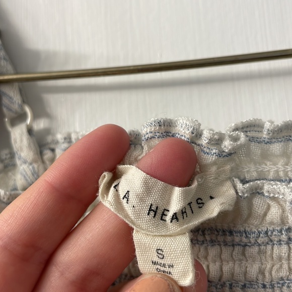 LA Hearts Striped Top - Picture 2 of 3